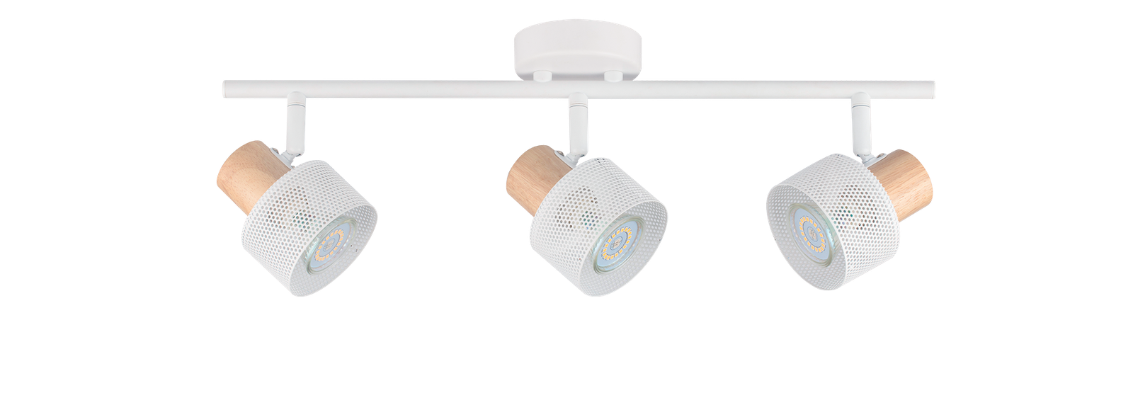 APLIQUE 3 LUCES PERFORADO BLANCO U1003